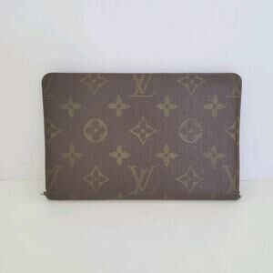 Louis Vuitton Bifold Wallet ID Holder Monogram Leather Fair Vintage 6x4 Medium